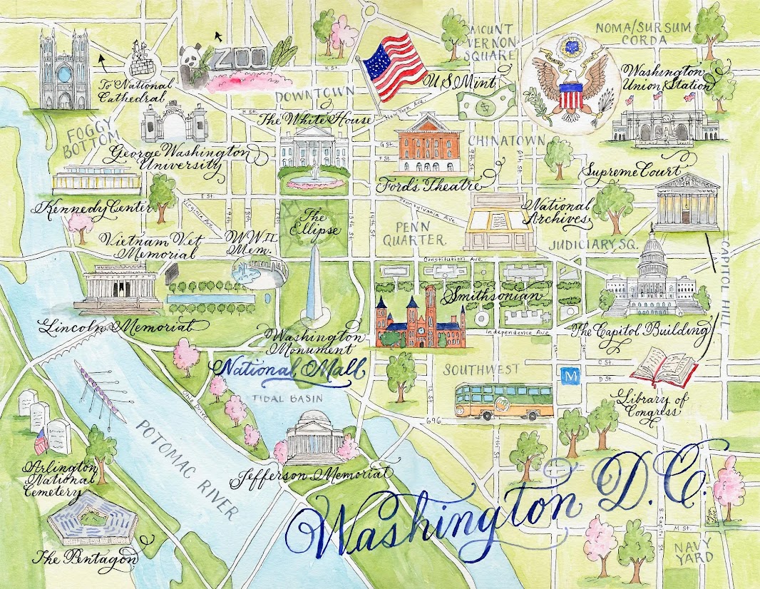 A Map of Washington DC